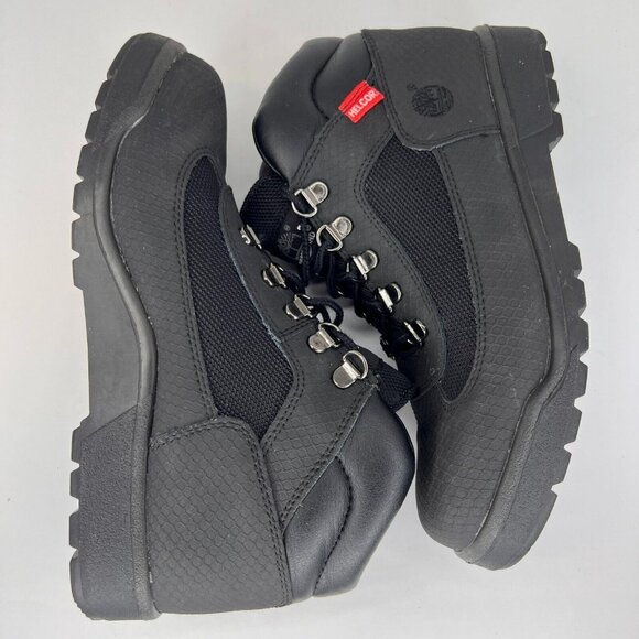 Timberland Helcor Mens 243330 Black Canvas Mid Top Size 6 Hiking Boots main image 5
